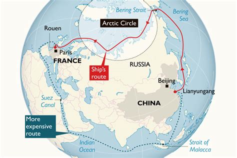 cargo ship route from china to usa